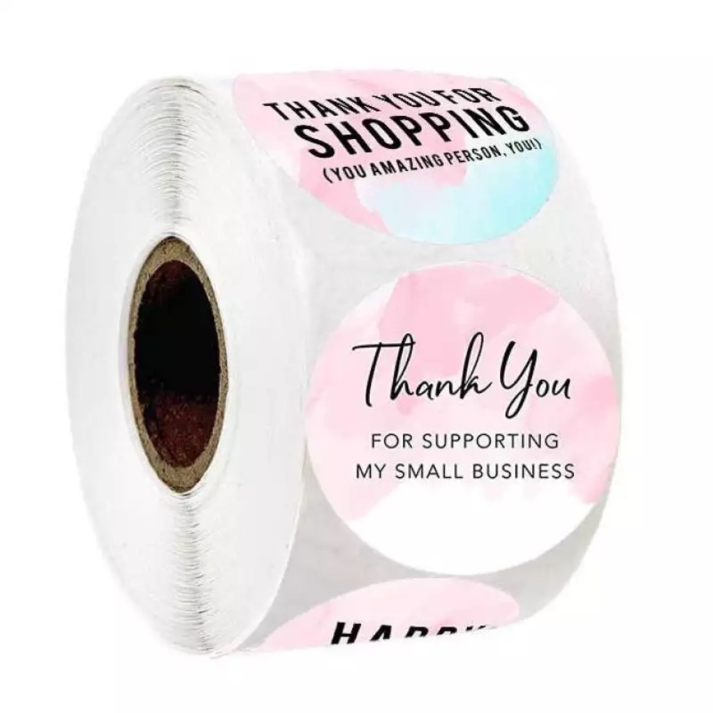 Thank you stickers.
